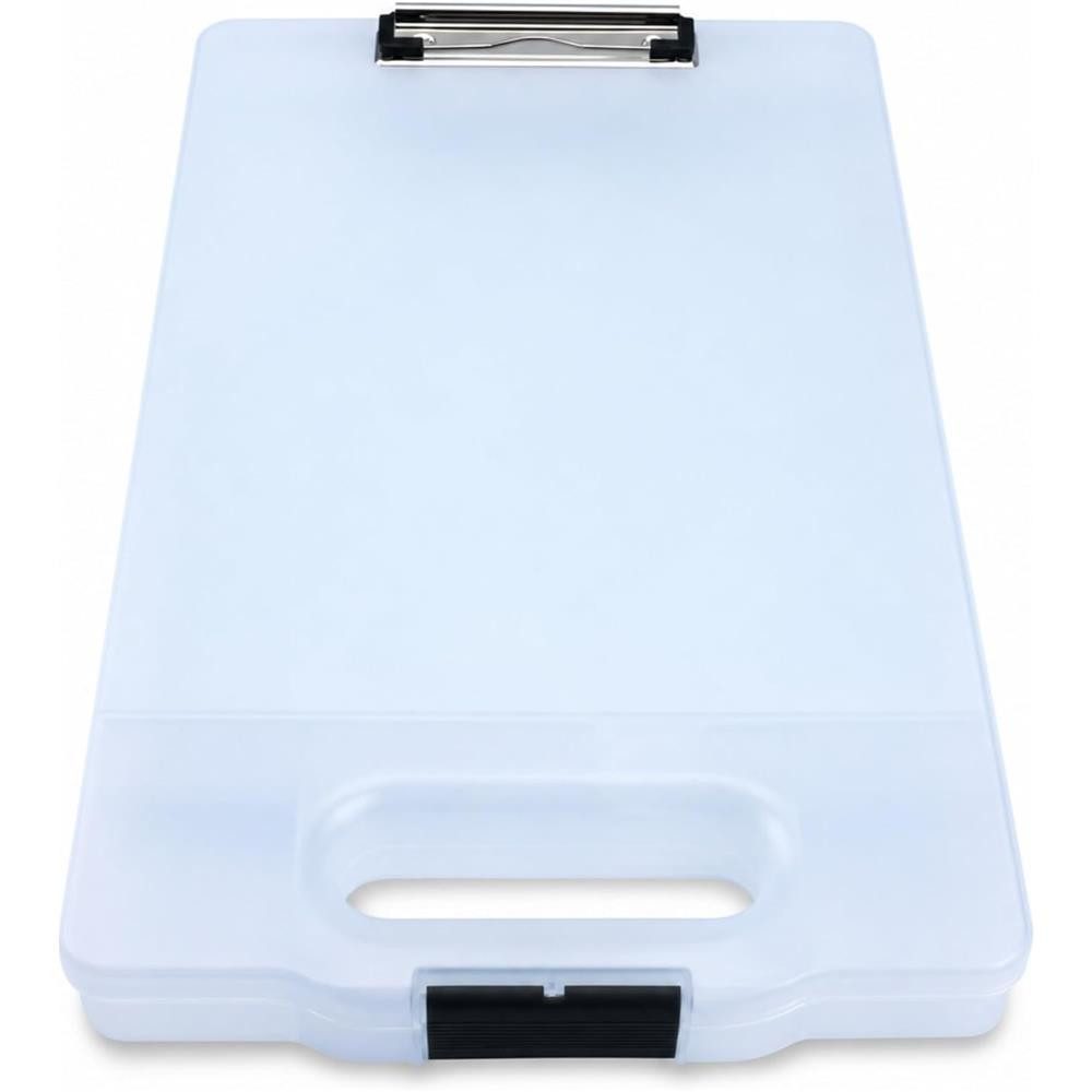 GENIE Schreibmappe CL900T DIN A4 mit Aufbewahrungsfach, Aufbewahrungsfach, Metallklemme, transparent, mobiler Einsatz