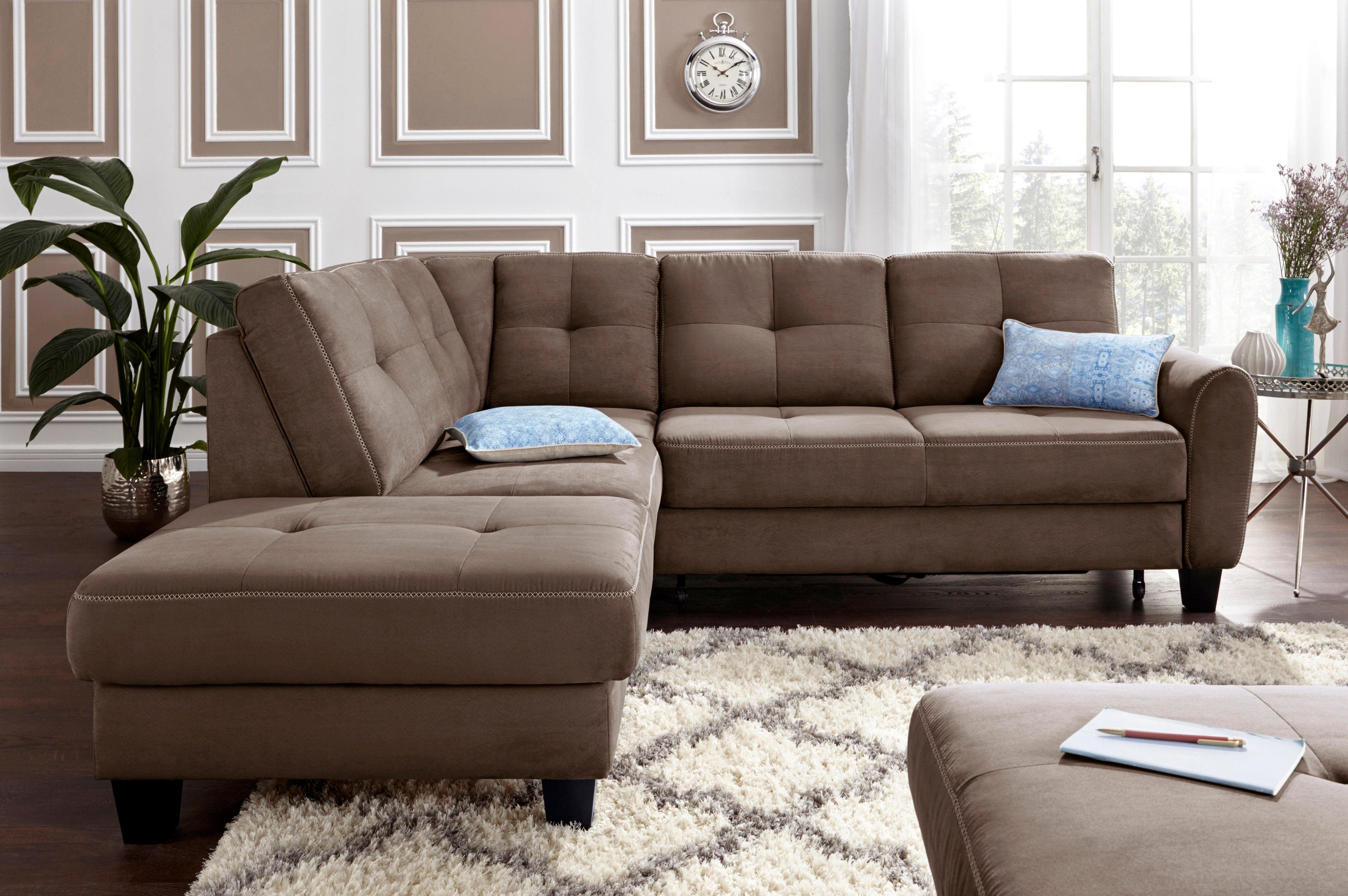 sit&more Ecksofa Varese L-Form, mit Federkern, günstig online kaufen