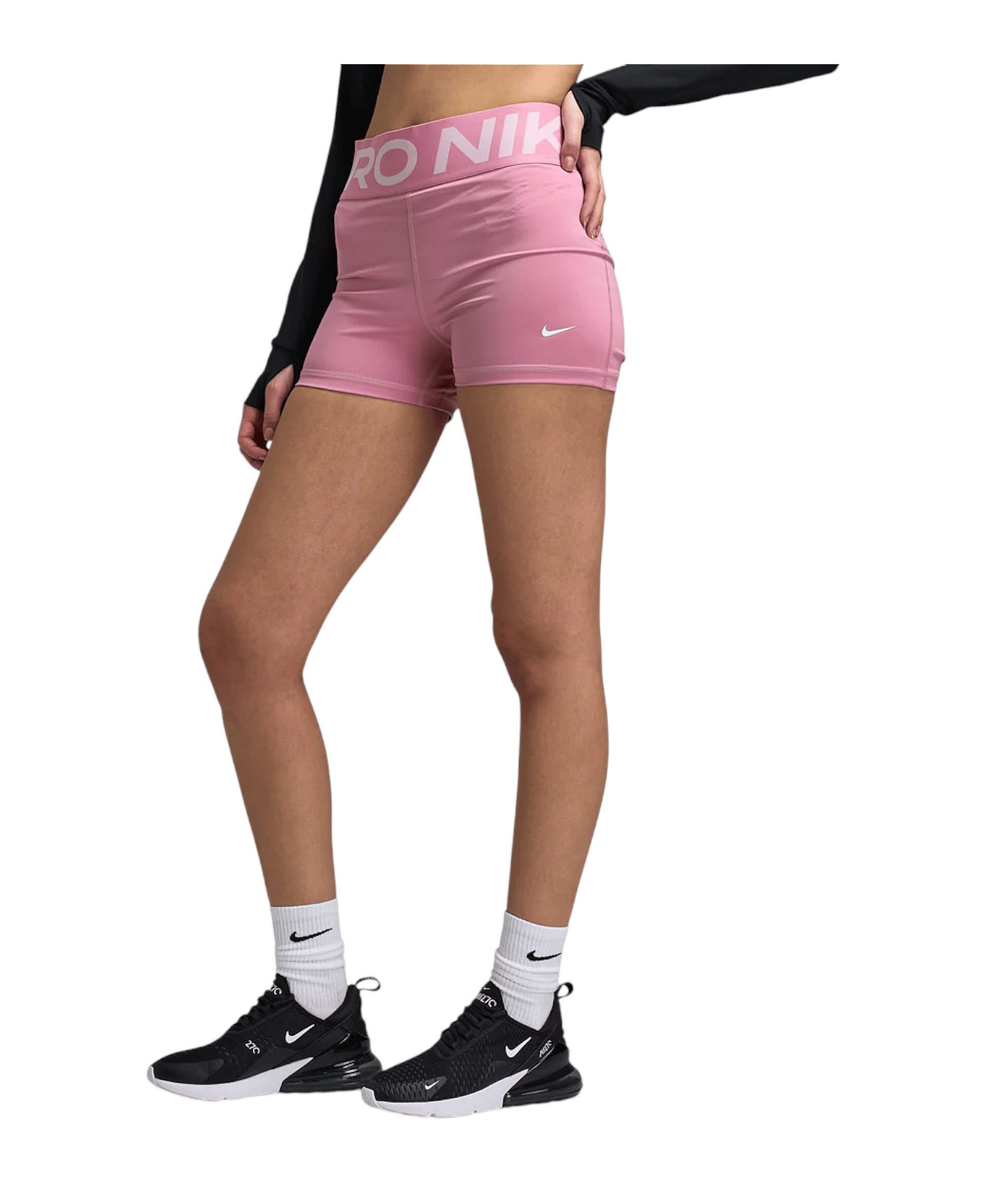Nike T-Shirt Nike Performance Pro High 3in Biker Short Damen Polyester