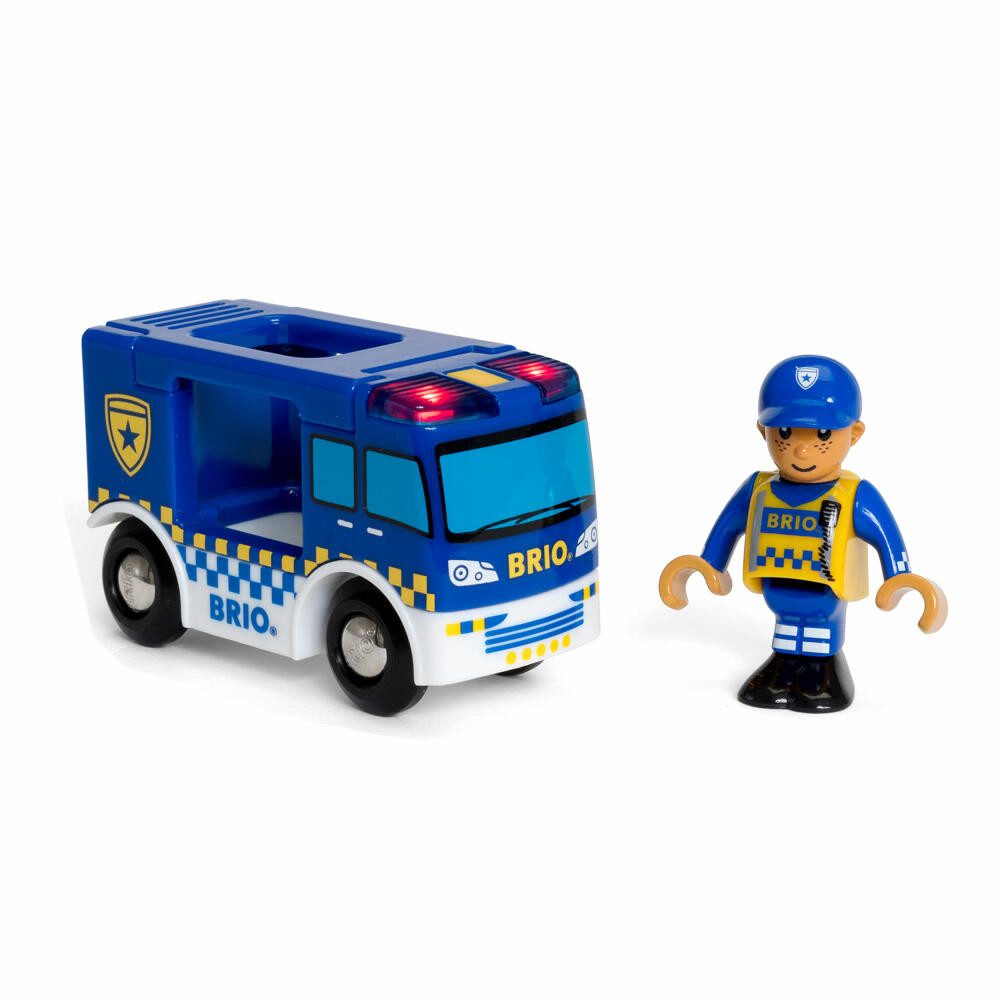 BRIO® Spielzeug-Polizei Wagen mit Licht und Sound