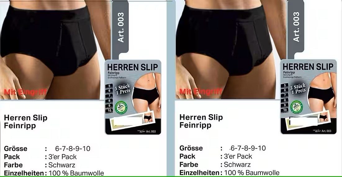 cwonlineshop Slip Sparset 6 Stück Herrenslips/Unterhosen mit Eingriff, Fein günstig online kaufen