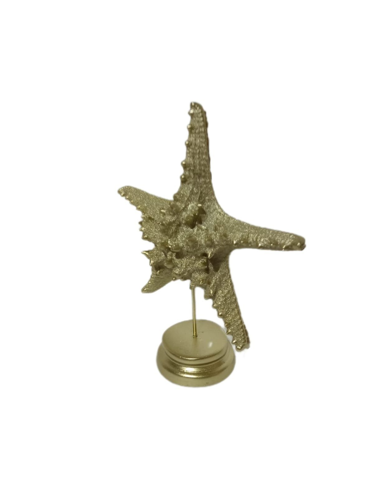 moebel17 Dekofigur Skulptur Stern Gold, Dekofigur Polyresin aus
