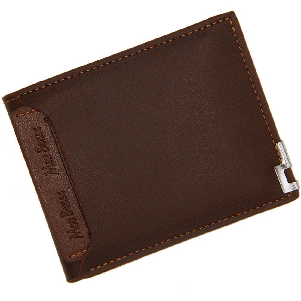 Geldbörse Portemonnaie Mit Blusmart Bifold-Geldbörse Brieftasche, Kartentasche, light coffee Geldbeutel, Kurzer