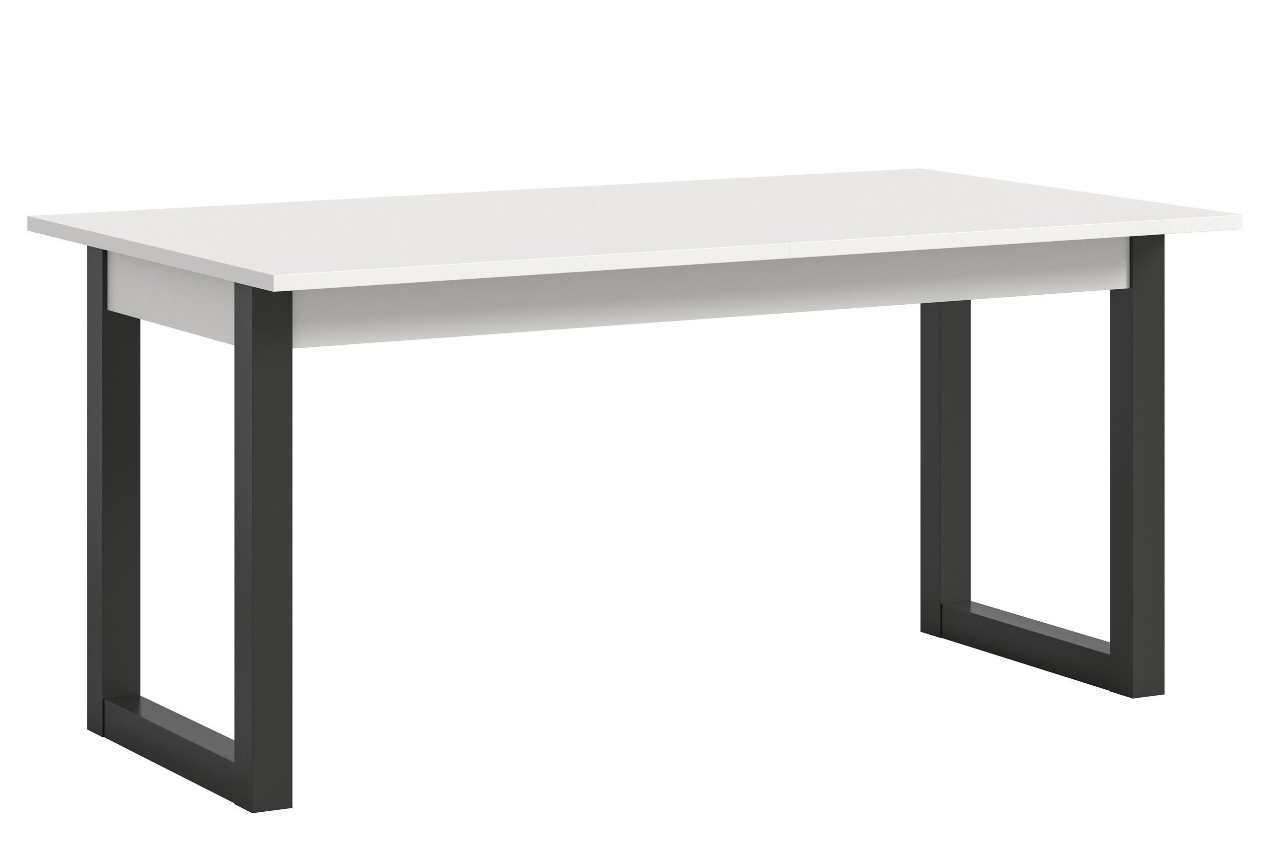 Newroom Esstisch Erwin, Esstisch Weiß Grau Esszimmertisch Tisch Modern Zeitlos Küche Essz...