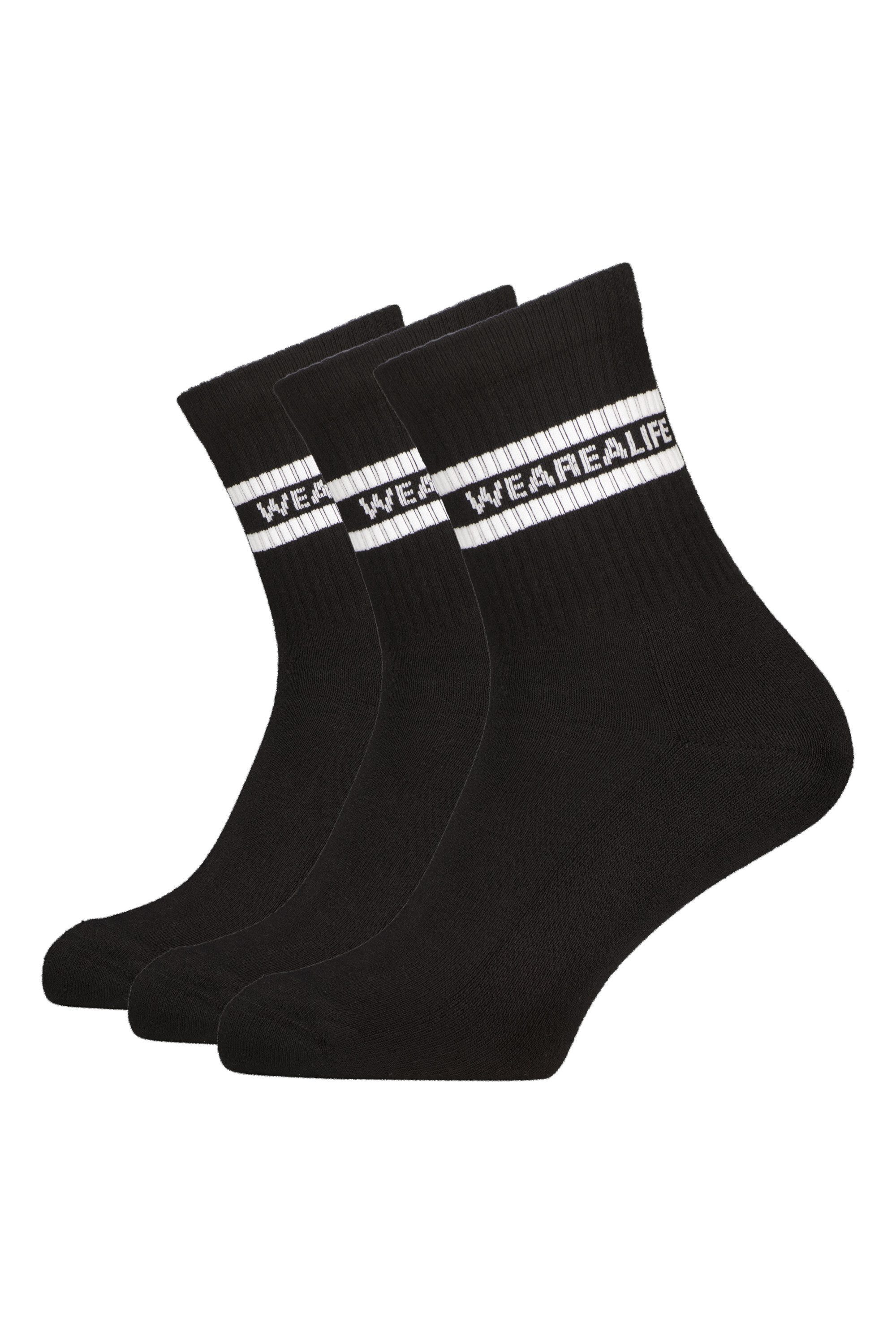 Alife & Kickin Tennissocken lange Sportsocken mit Streifen, aus Baumwolle mit weichem Bund