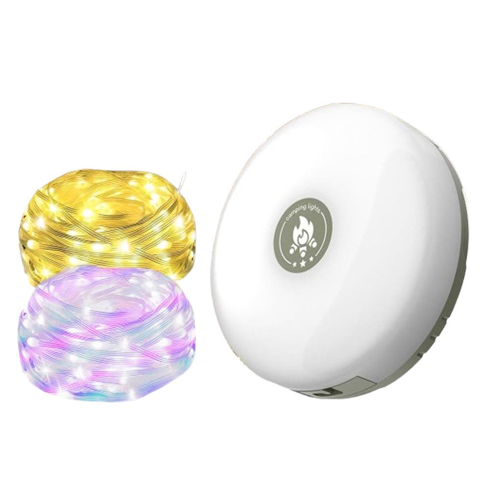 Lichterkette LED Magnet Camping Lichterkette,USB Wiederaufladbare Campinglampe