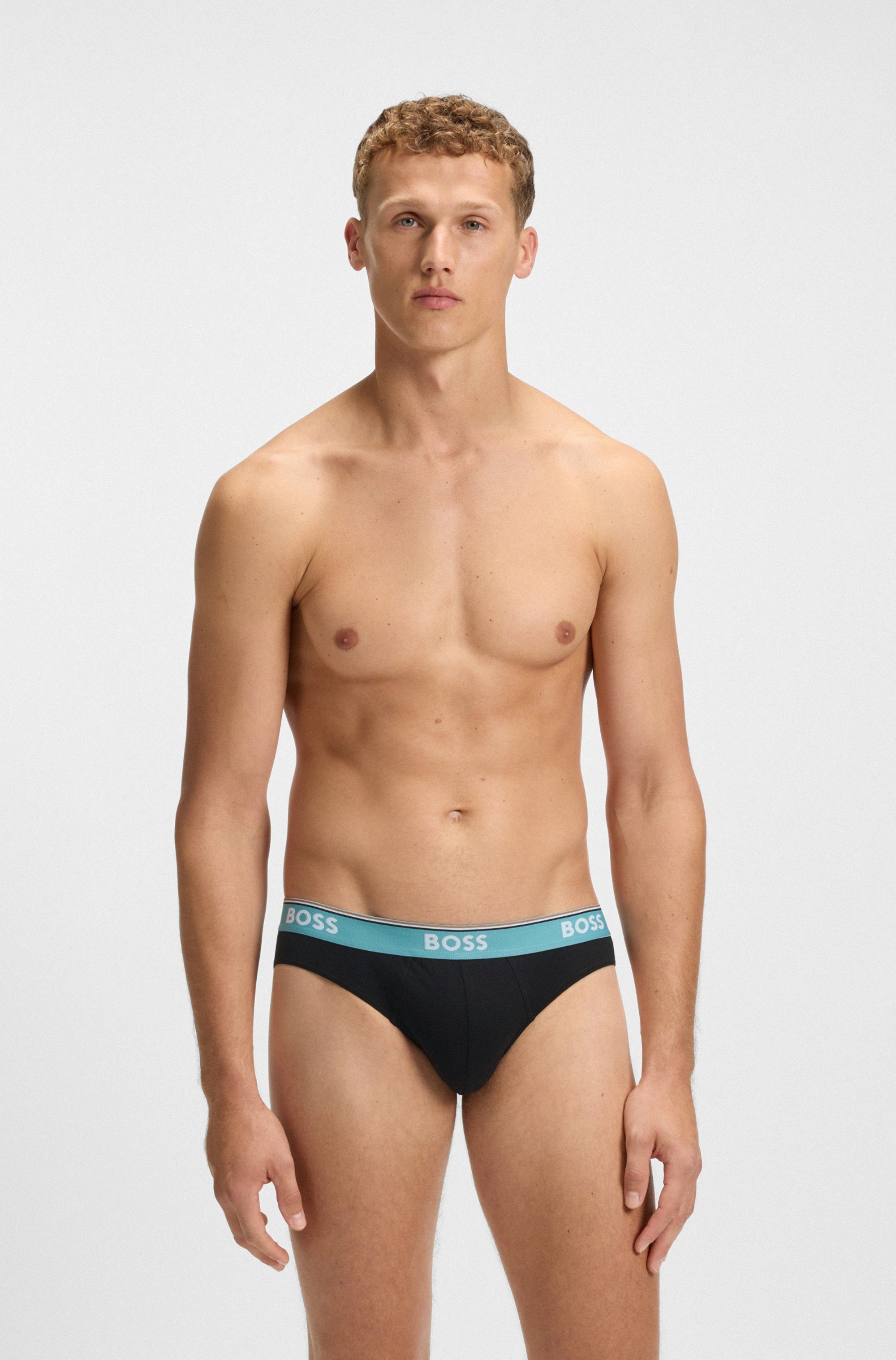 BOSS Slip Brief 3P Power (Packung, 3-St) mit BOSS Schriftzug günstig online kaufen