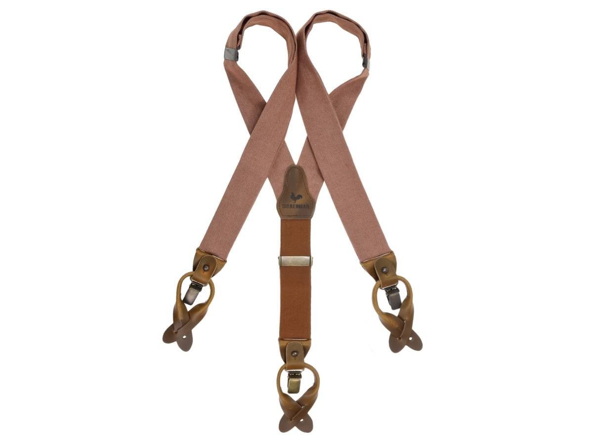 Sir Redman Hosenträger Work Holländer Y-Form Leder, 35mm Trägerbreite, 130c günstig online kaufen