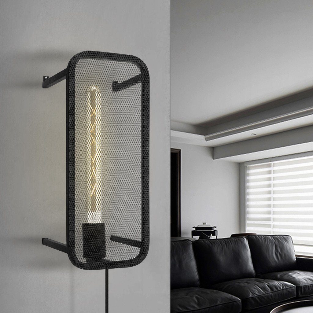 Leuchtmittel Filament für home 38cm x sweet LED E27 Wandlampe home WEAVE 15cm schwarz Wandleuchte