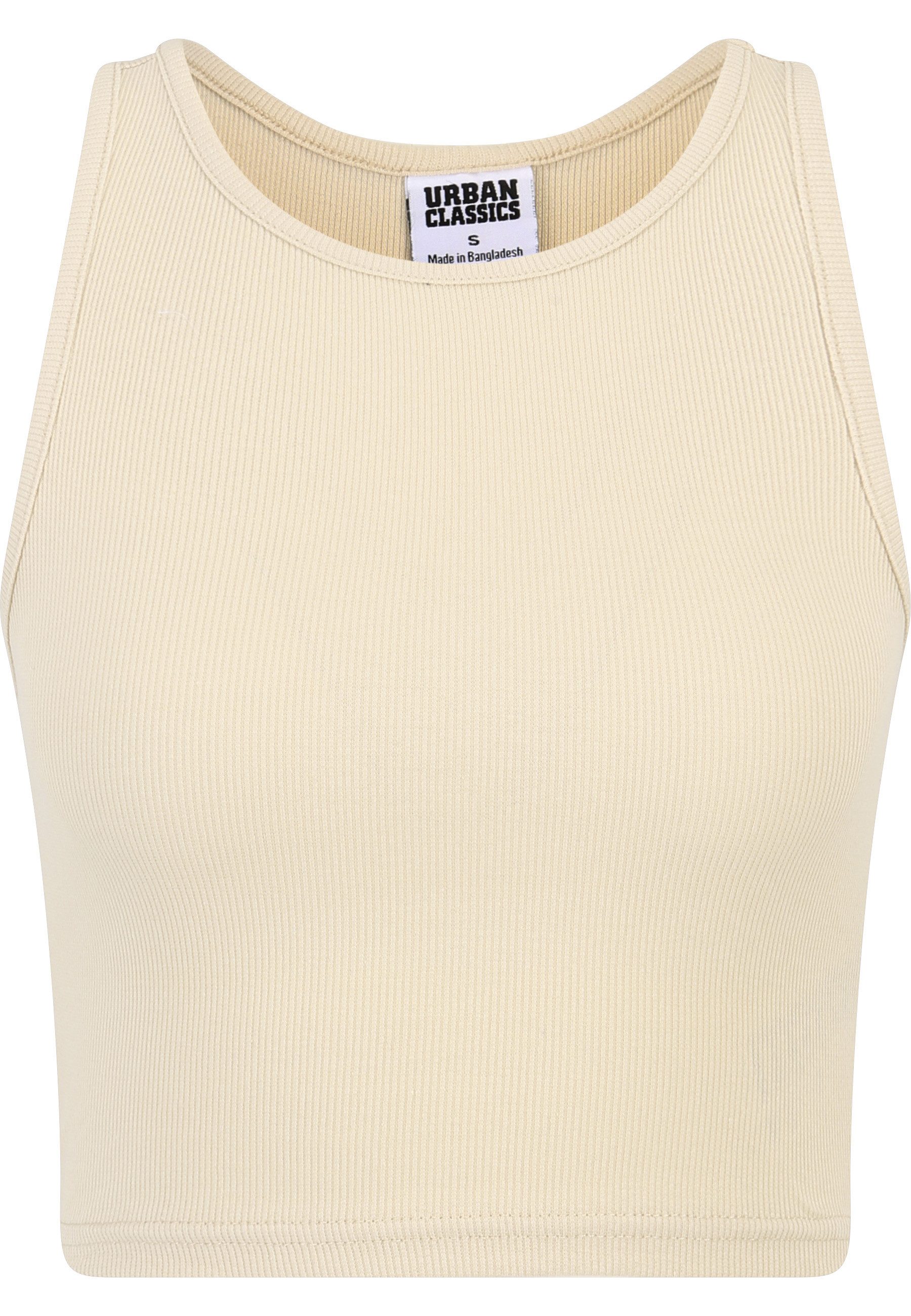 URBAN CLASSICS Tanktop Urban Classics Damen Ladies Cropped Rib Top 2-Pack (1-tlg)