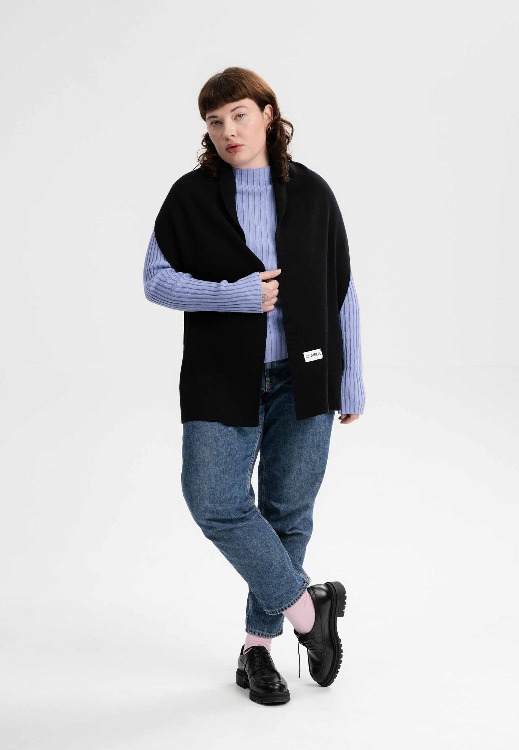 MELA Schal Unisex Jacquard Rippstrick Schal günstig online kaufen