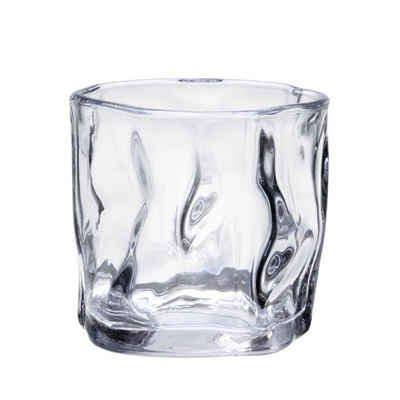Zoha Glas 2er-Set Diamond 200ml Trinkgläser Hitzebeständig, Spülmaschinenfest