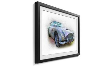 WandbilderXXL Bild mit Rahmen The Beauty, Auto, Wandbild, in 4 Größen erhältlich