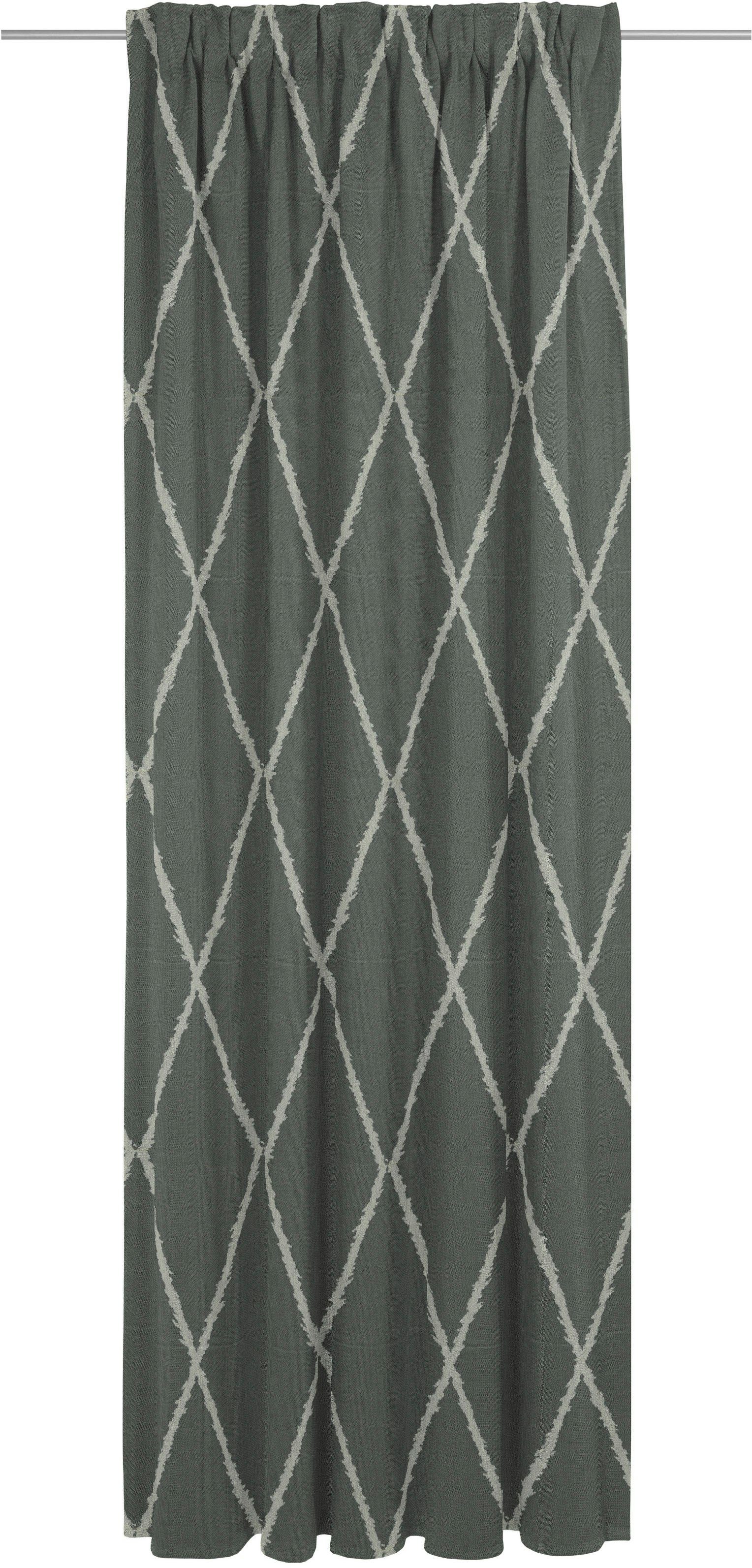 ausgezeichnet Vorhang Casket Valdelana, Adam, Multifunktionsband Bio-Baumwolle nachhaltig St), aus Olive Jacquard, (1 blickdicht