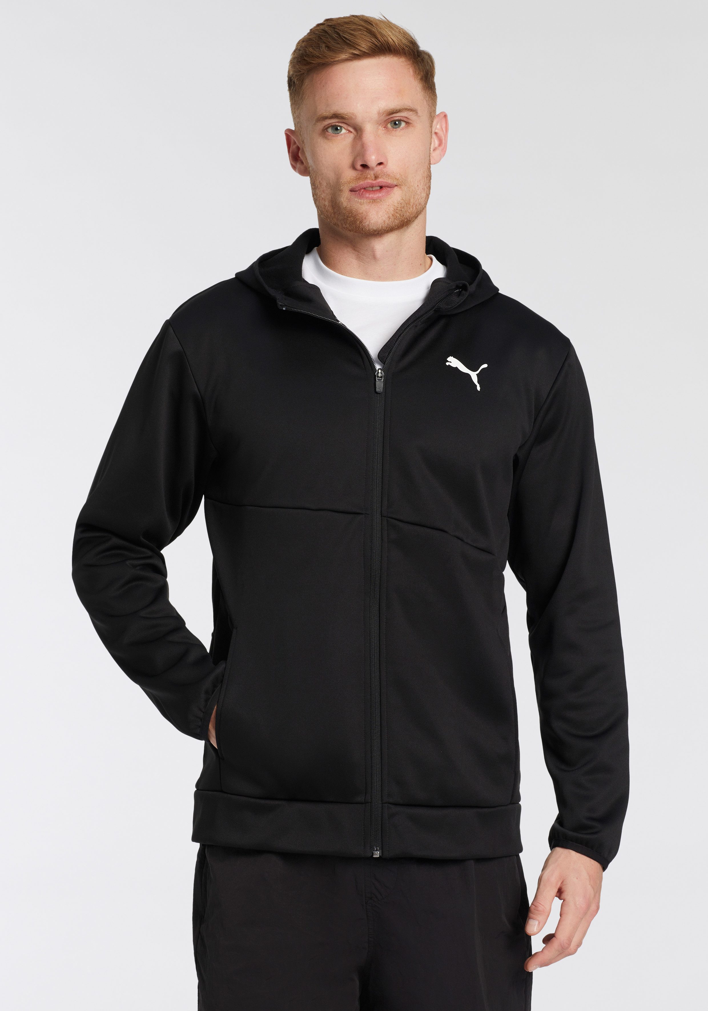 PUMA Trainingsjacke TRAIN ALL DAY PWRFLEECE FULL ZIP günstig online kaufen