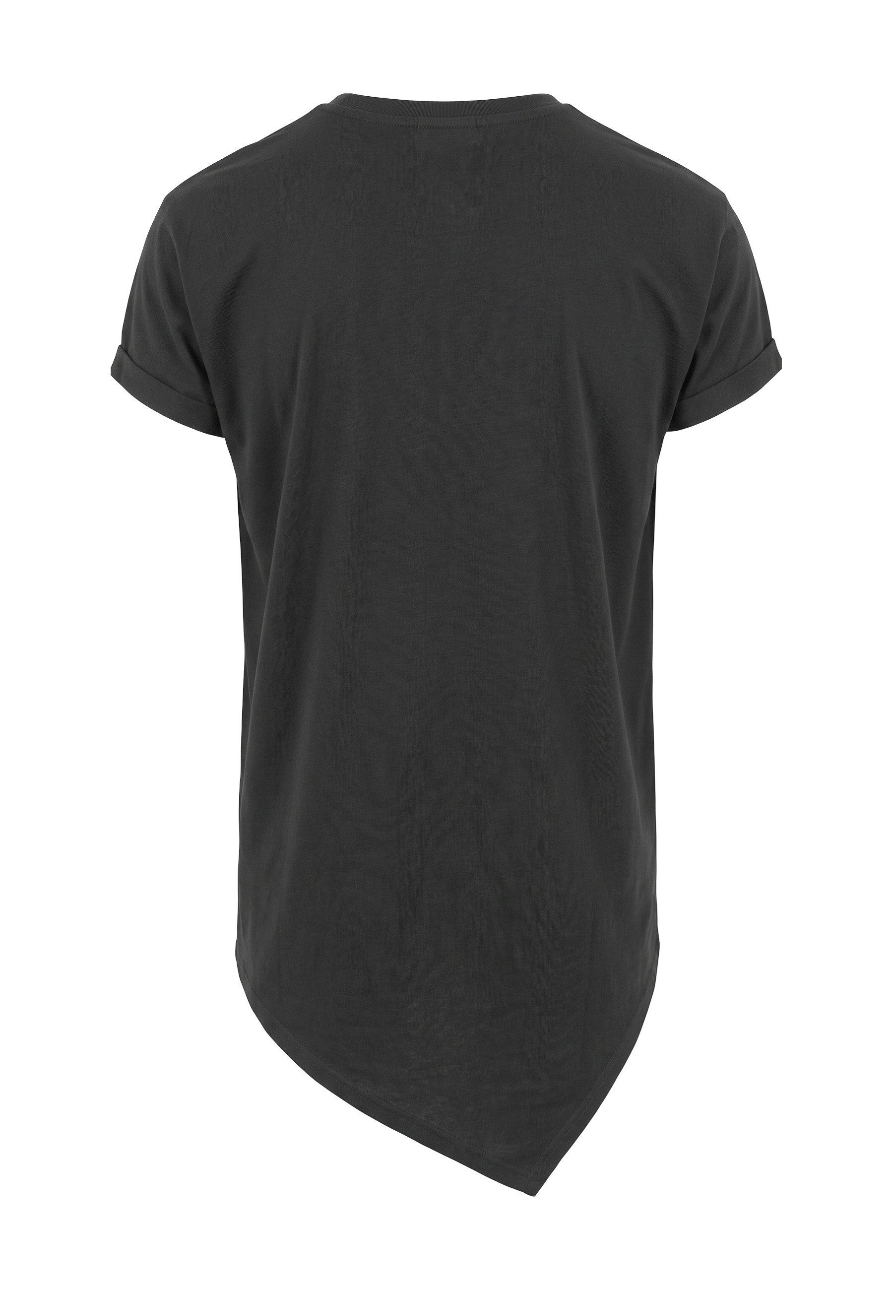 URBAN CLASSICS Longshirt Urban Classics Herren Asymetric Long Tee (1-tlg)