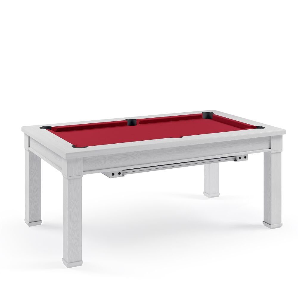 ft cm 184x106 und 6.5 Vita in White, = in Billardtisch (215x122 Dolce Bordeux BISON cm) Esstisch 5 Erhältlich Hamilton Billard- ft ft (184x106 und 5 cm) Rot,