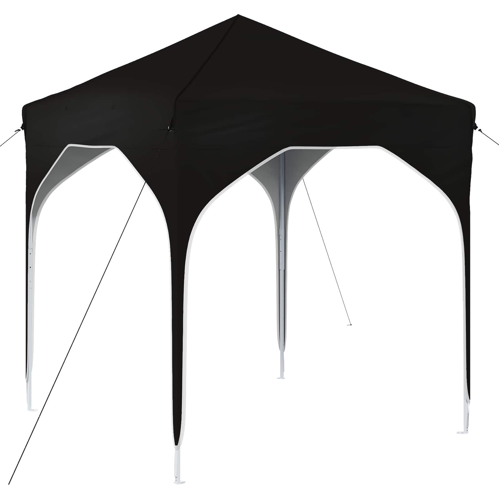 vidaXL Partyzelt Pop-up Partyzelt 194 x 194 x 245 cm Schwarz