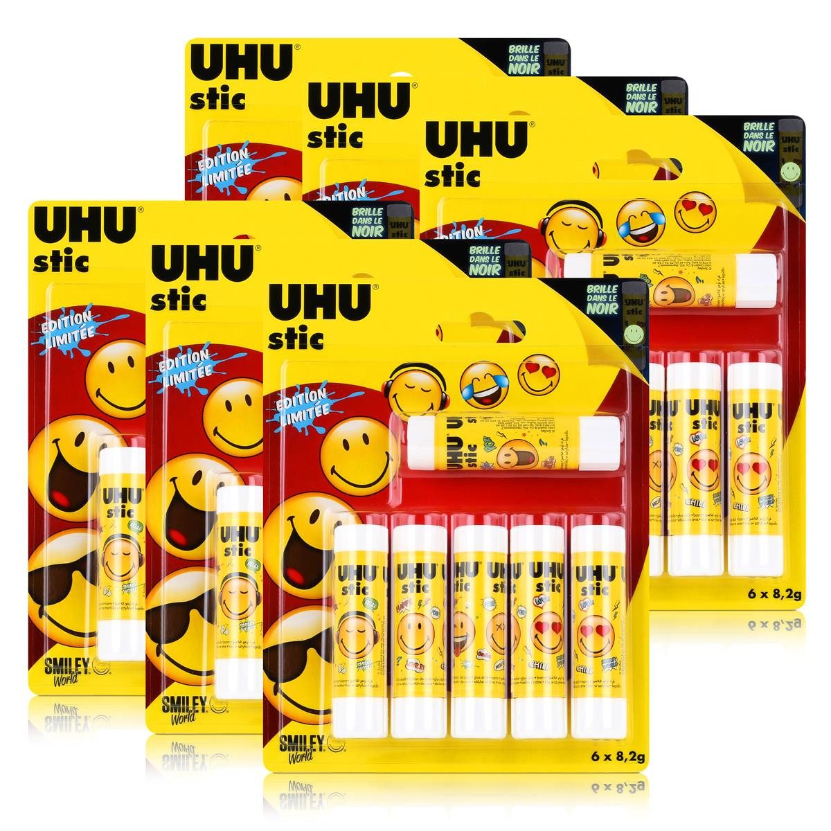 UHU Bastelkleber Uhu Kleber stick 6x8,2g (6er Pack)