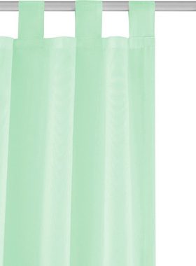 Gardine XANA, my home, Schlaufen (1 St), transparent, Polyester, Voile, Bestseller, einfarbig, 1 Schal, pflegeleicht, unifarben