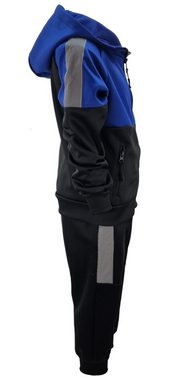 Fashion Boy Trainingsanzug Thermo Trainingsanzug Freizeitanzug in Blau/Schwarz JF505