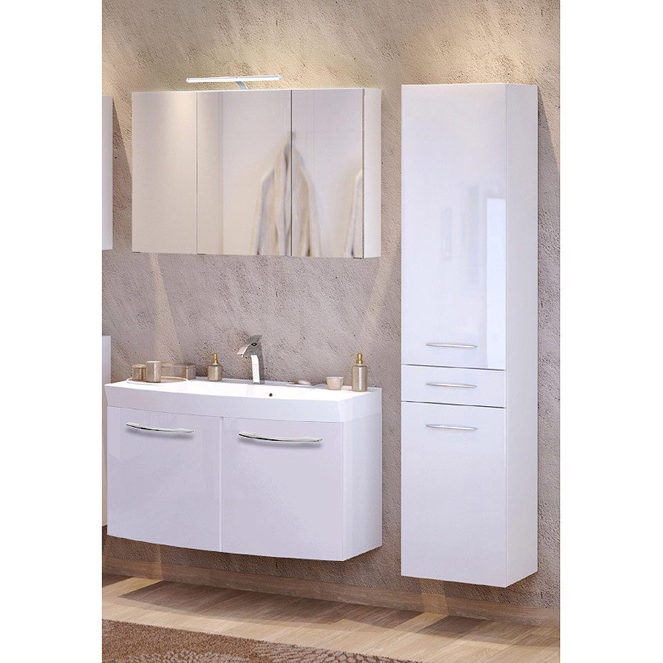 Lomadox Badmöbel-Set FLORIDO-03, (Spar-Set, 3-St), weiß günstig online kaufen