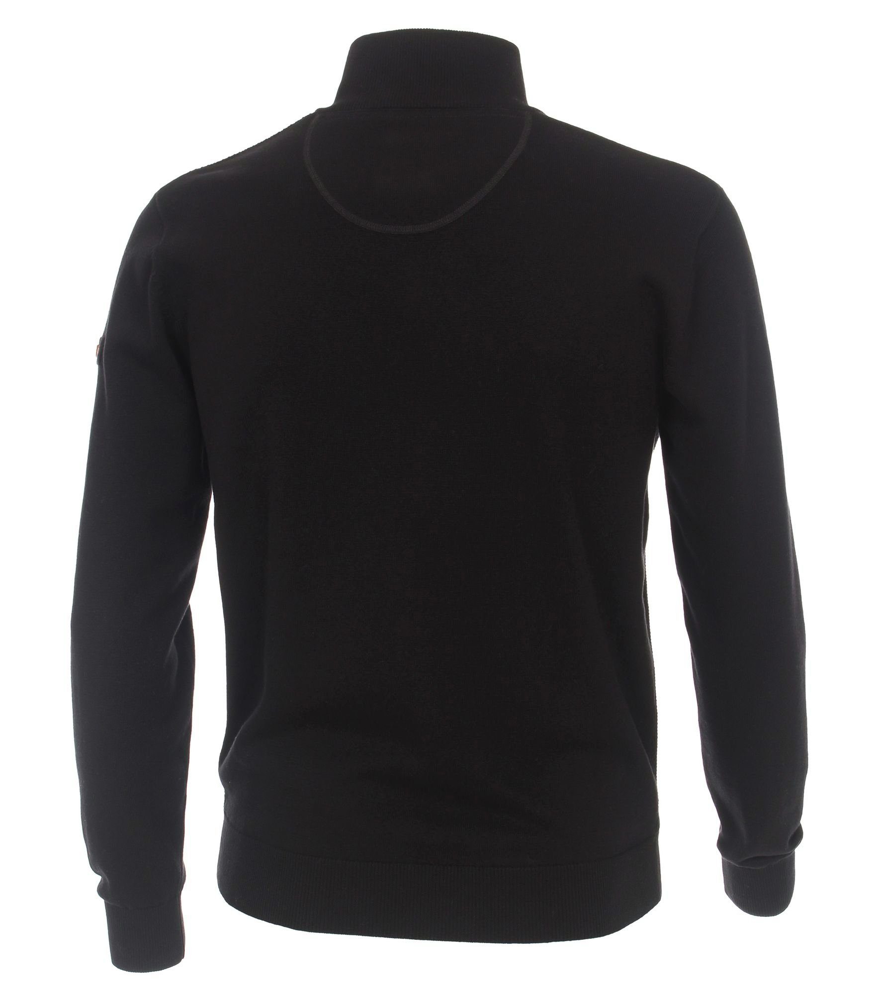 Redmond Troyer Sweatshirt Reißverschluss Schwarz(90)