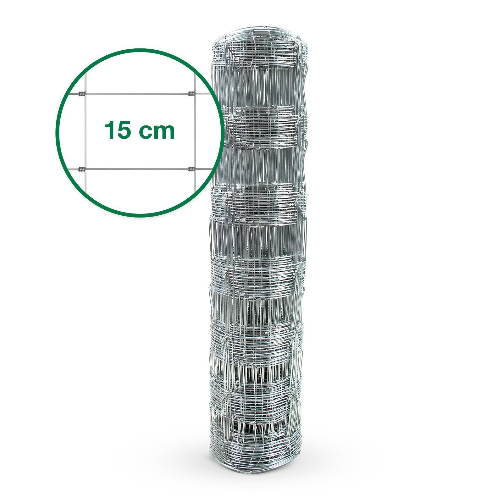 casa pura Draht Wildzaun Verzinkt, verschiedene Größen, Zaun, Maschenbreite: 15 cm – Bild 5 von 5