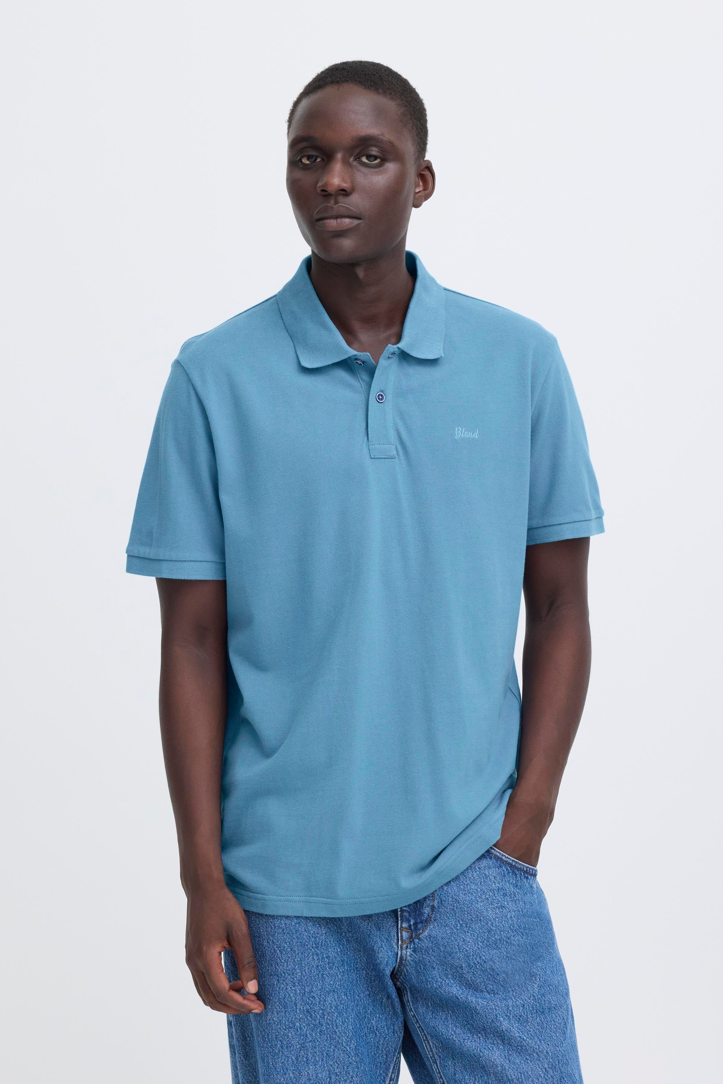 Blend Poloshirt BHABDO POLO S/S mit klassischem Polokragen, aus Baumwolle, Regular Fit, Kurzarm