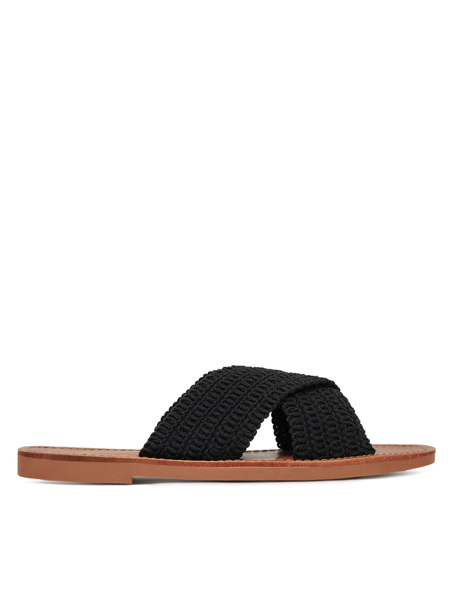 DeeZee Deezee Damen-Flip-Flops Schwarz E4736-1 Badepantolette