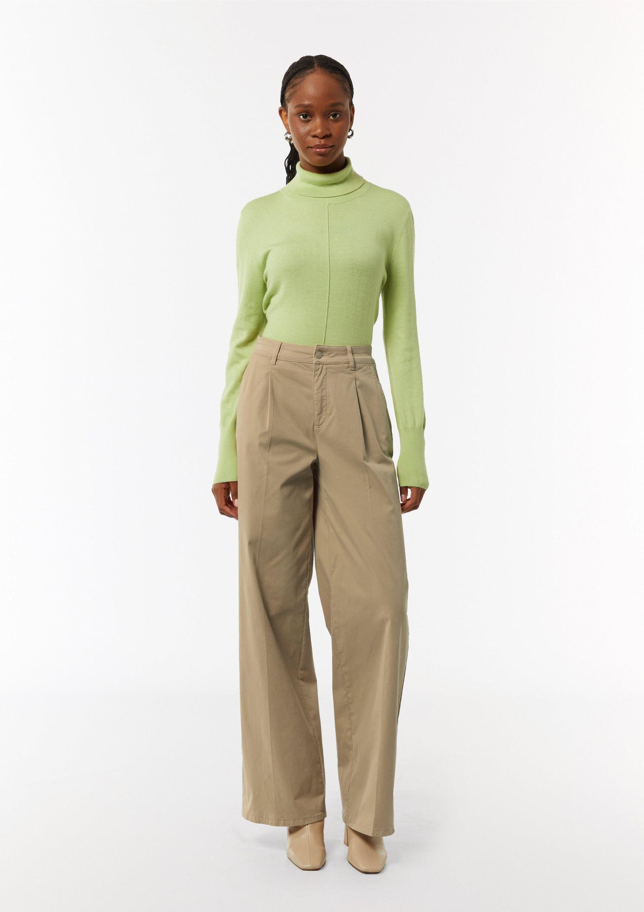 comma Chinos Hose Loose: Twillhose mit weitem Bein