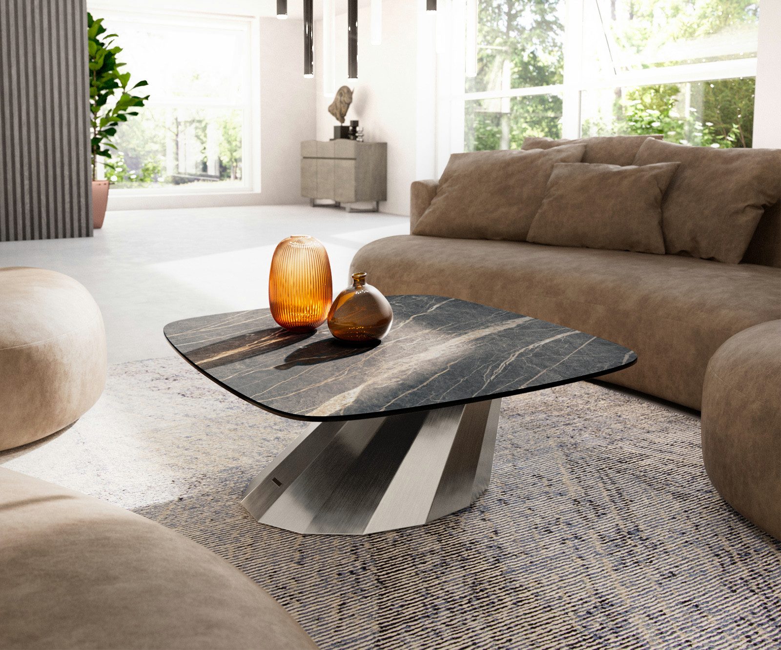 DELIFE Couchtisch Edge, Boot 90x90 cm günstig online kaufen