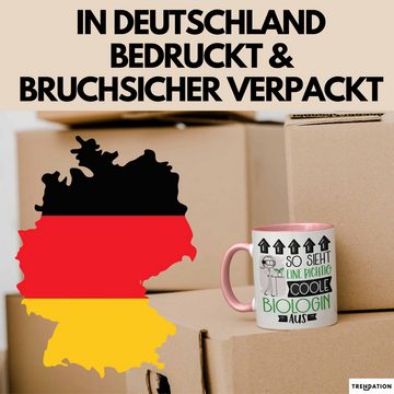 Trendation Tasse Biologin Geschenk Tasse Geschenkidee für Biologin Geburtstag Weihnacht