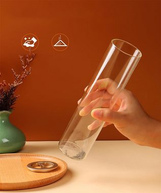 Hiwest Teelichthalter Stabbrennerhalter mit abnehmbarem Aschebehälter aus Glas