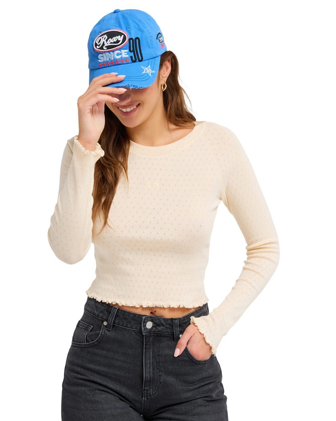 Roxy Langarmshirt Time Off Pointelle