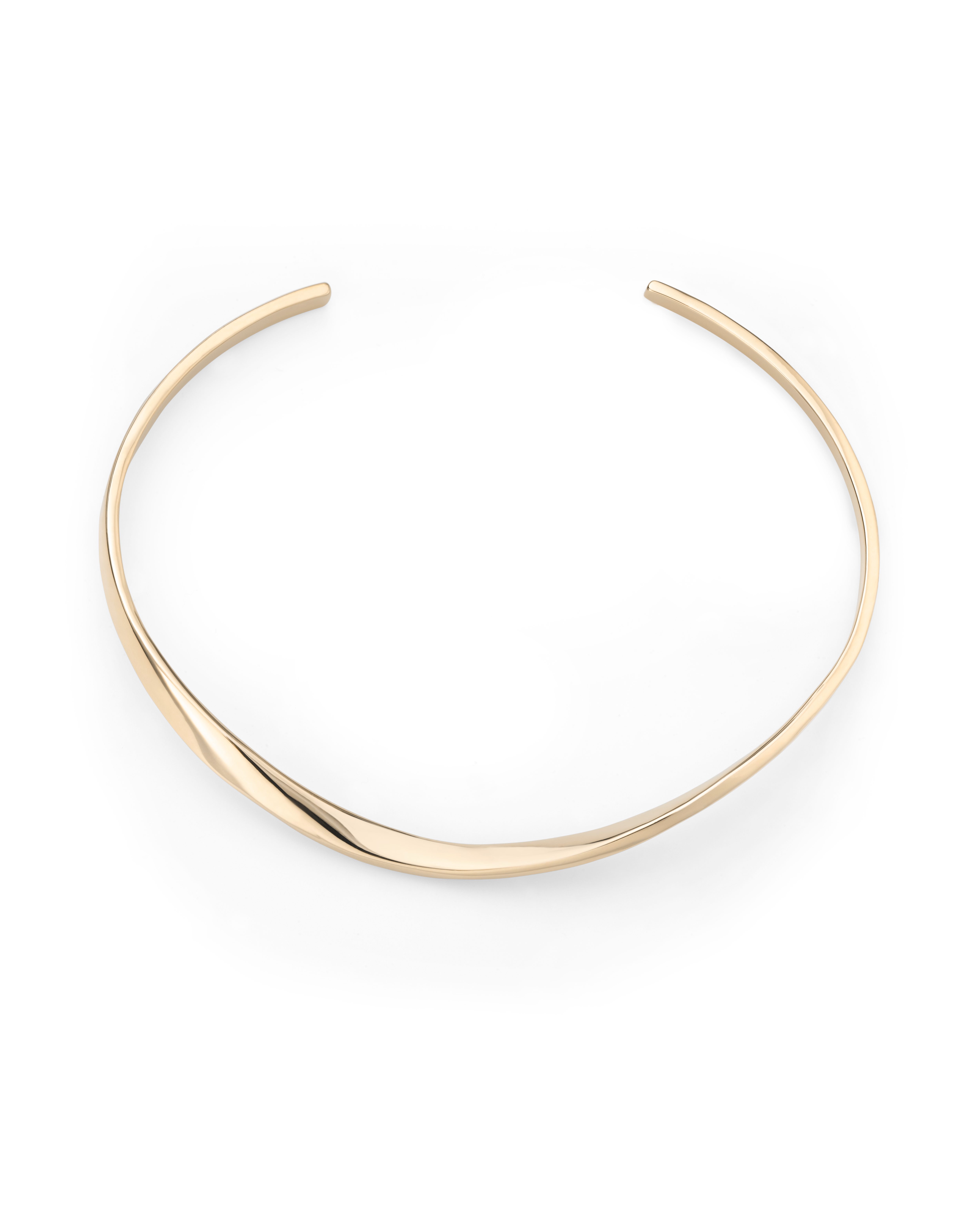 ROSEFIELD Armband ROSEFIELD Twisted Bangle Gedrehter Armreif Goldfarben