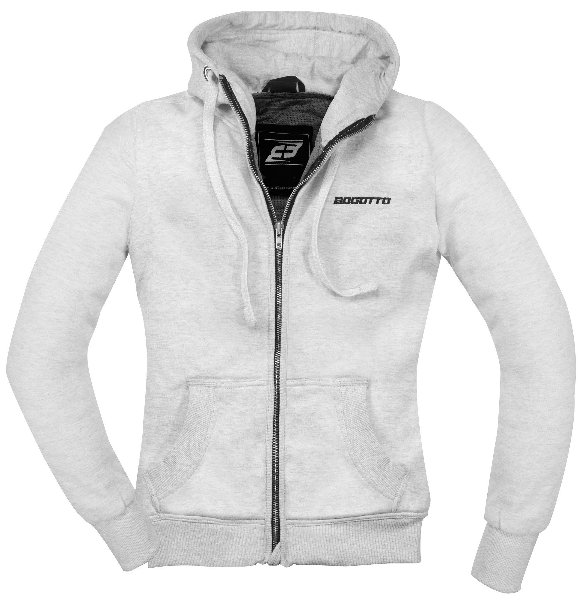 Bogotto Motorradjacke R-Ace Damen Motorrad Zip Hoodie protektoren