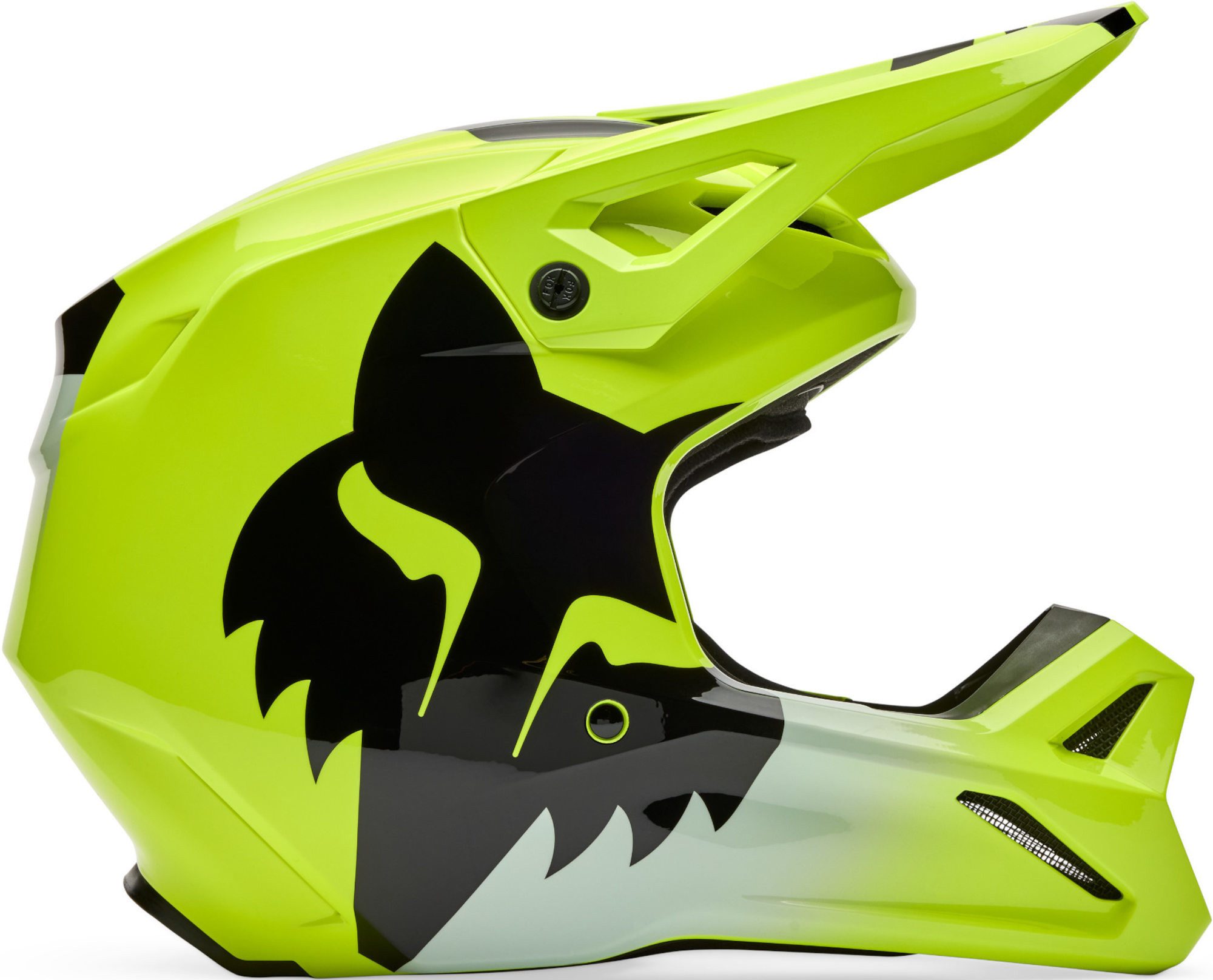 Fox Racing Motorradhelm V1 Shield Jugend Motocross Helm, Waschbar