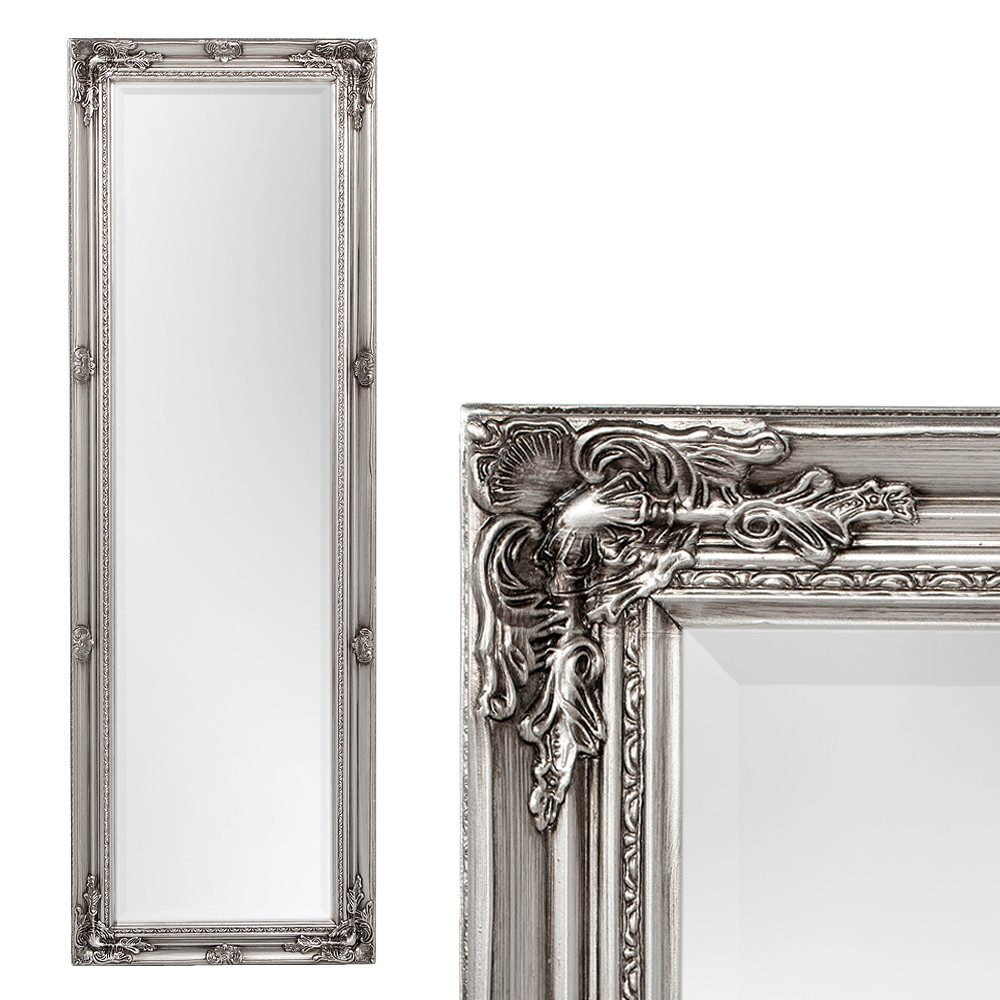 Wandspiegel Spiegel HOUSE barock Antik-Silber ca. 150x50cm