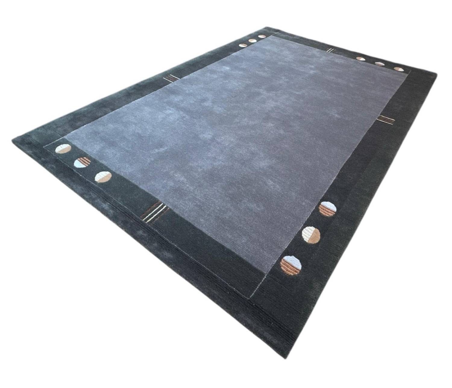Rug Studios Teppich VENUS NEPAL - HANDGEKNÜPFT MODERN, Rechteckig, Höhe: 20 mm, Handgeknüpft, 170 x 240 cm, Grau