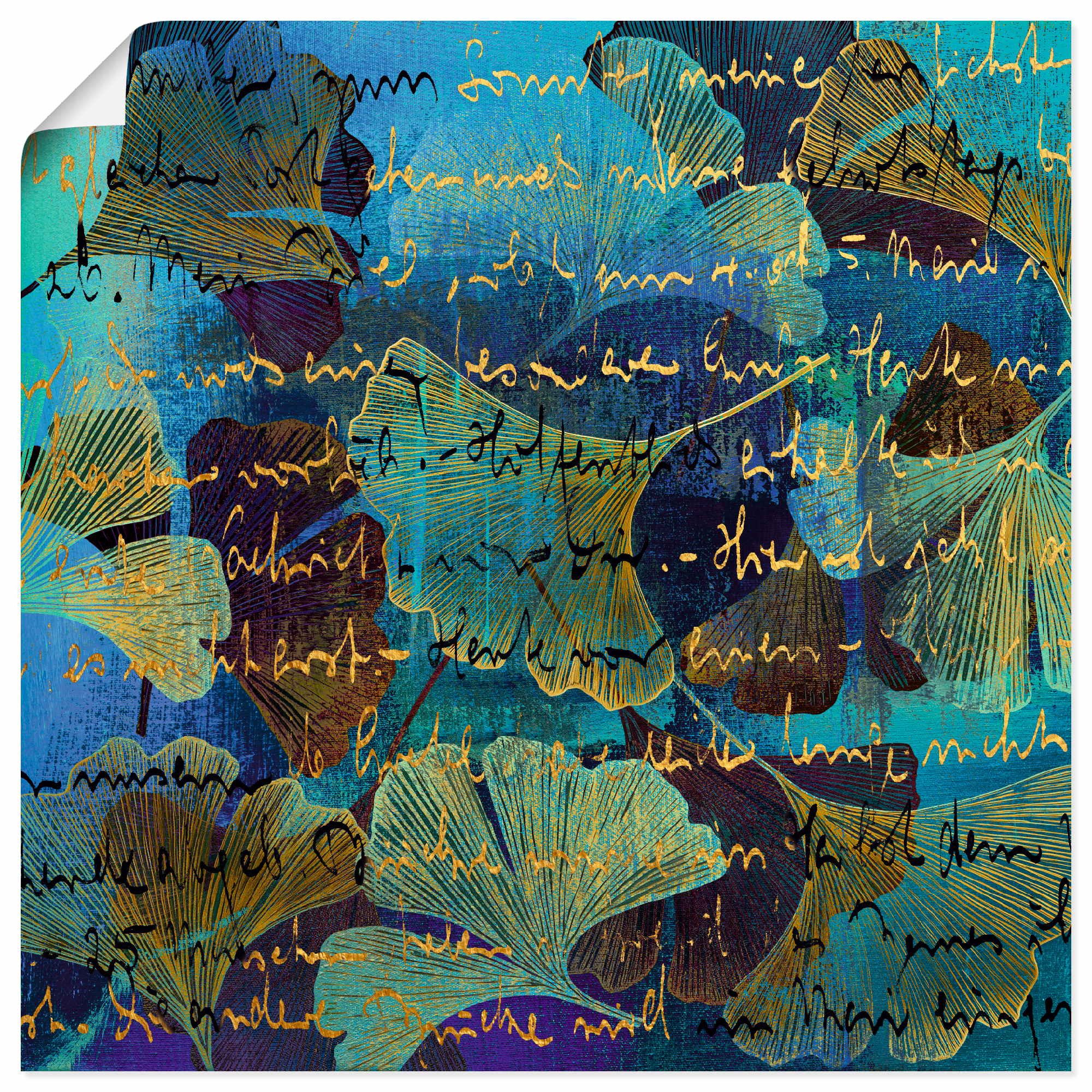 Artland Wandbild Ginko, Muster (1 St), als Alubild, Leinwandbild, Poster, Wandaufkleber in verschied. Größen