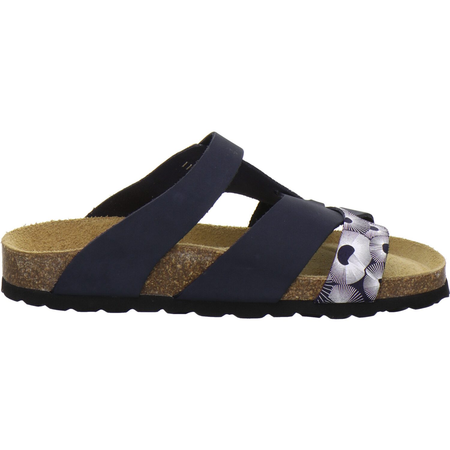 AFS-Schuhe 212240 Kralle Pantolette für Damen mit Fußbett, bequeme Sandalen aus Leder