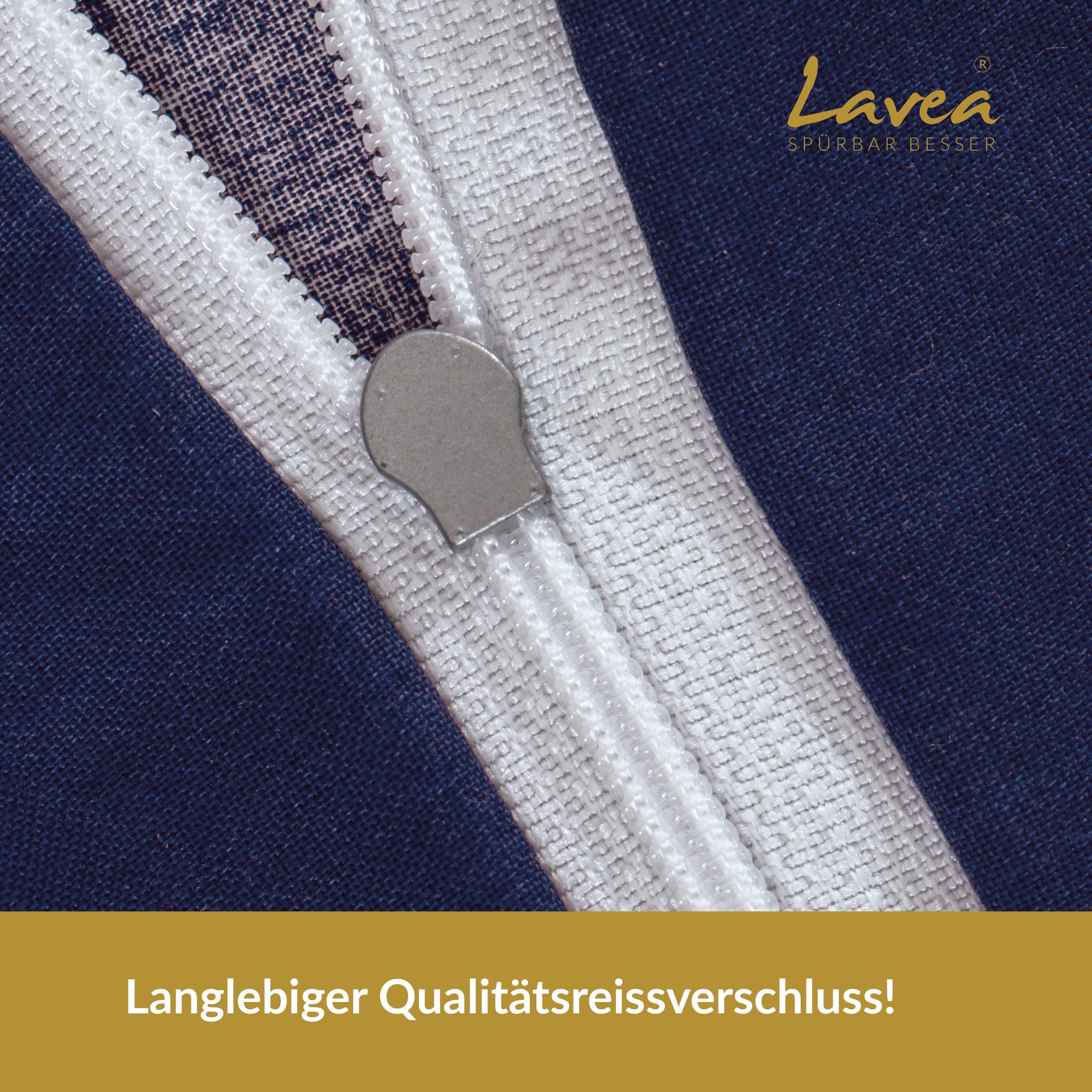 Lavea Kinderbettwäsche Bettwäsche Kinder Herzen Set, mit Reißverschluss, mit Herzmotiv, 100% Baumwolle, 2 teilig, weiche Bezüge für Bettdecke und Kopfkissen – Bild 5 von 5