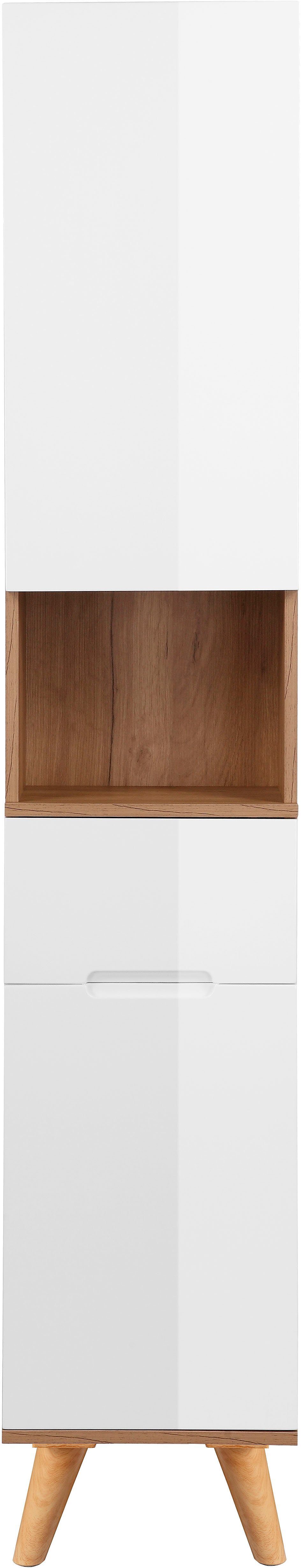 welltime Hochschrank Lund Badschrank skandinavisches Design günstig online kaufen