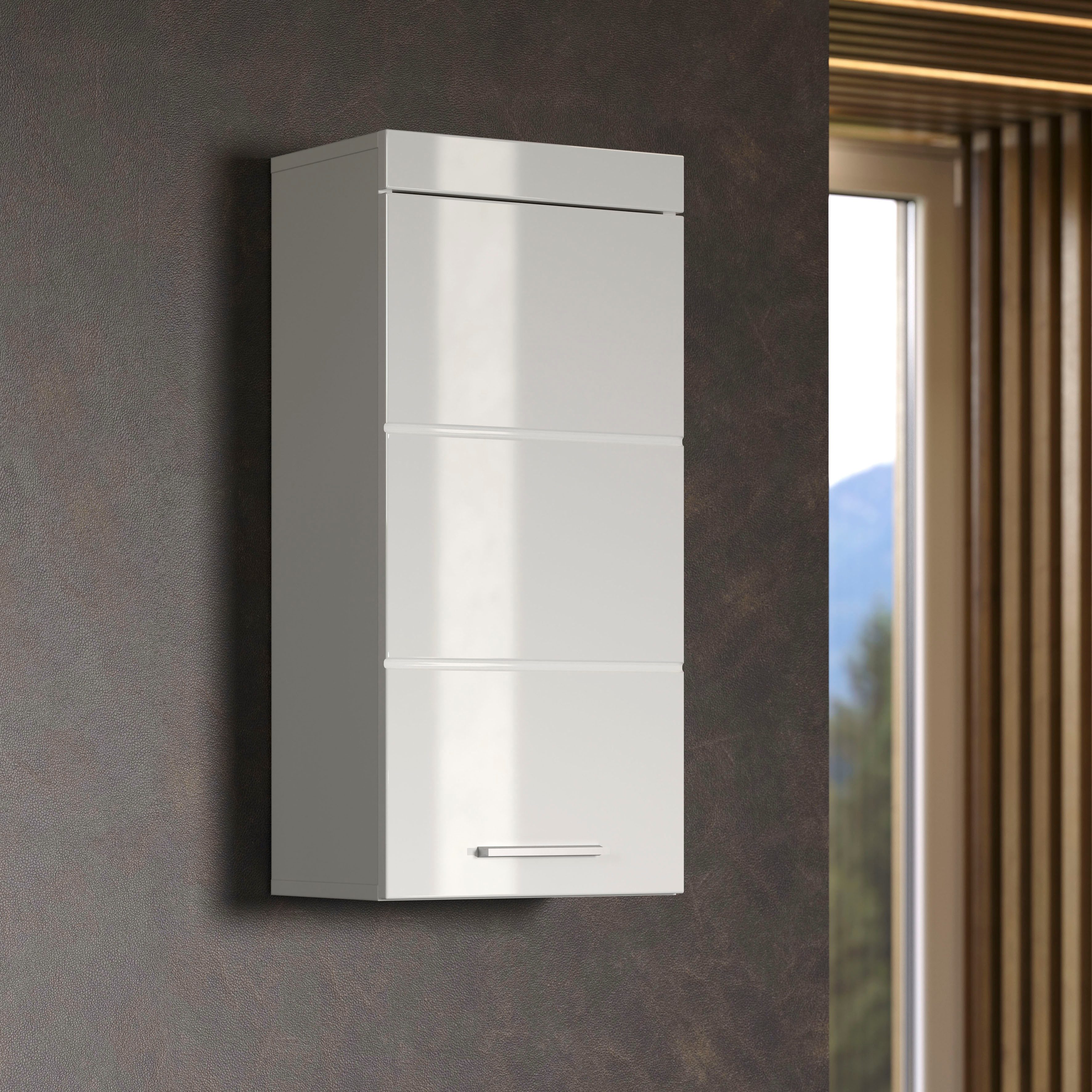 welltime Hängeschrank Avena Badschrank mit 1 Tür & 1 Boden - (B/T/H) 37/23/77 cm