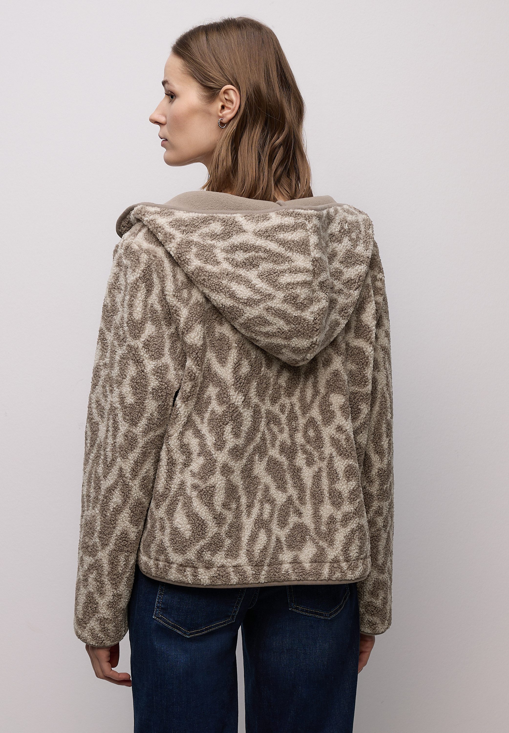 STREET ONE Cardigan mit Leoprint günstig online kaufen