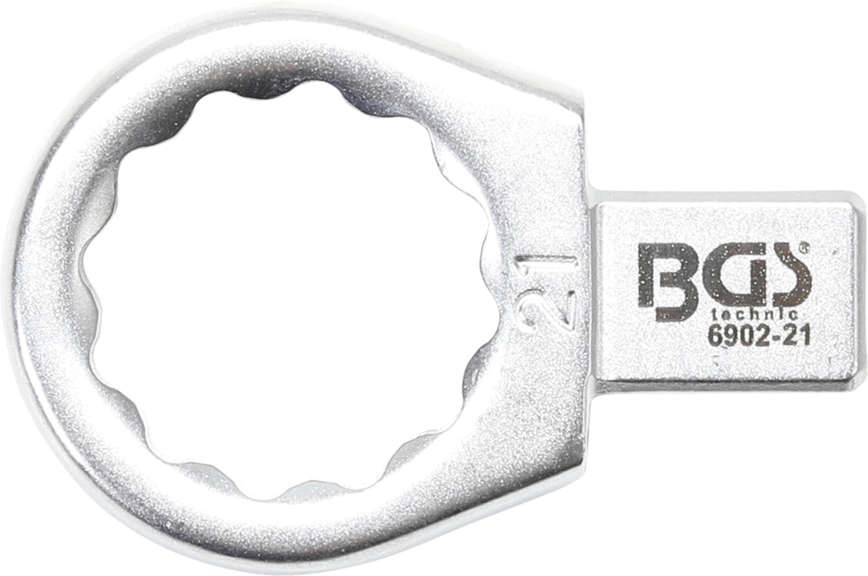 9 21 mm, Einsteck-Ringschlüssel, Aufnahme BGS technic 12 x mm Ausstechform