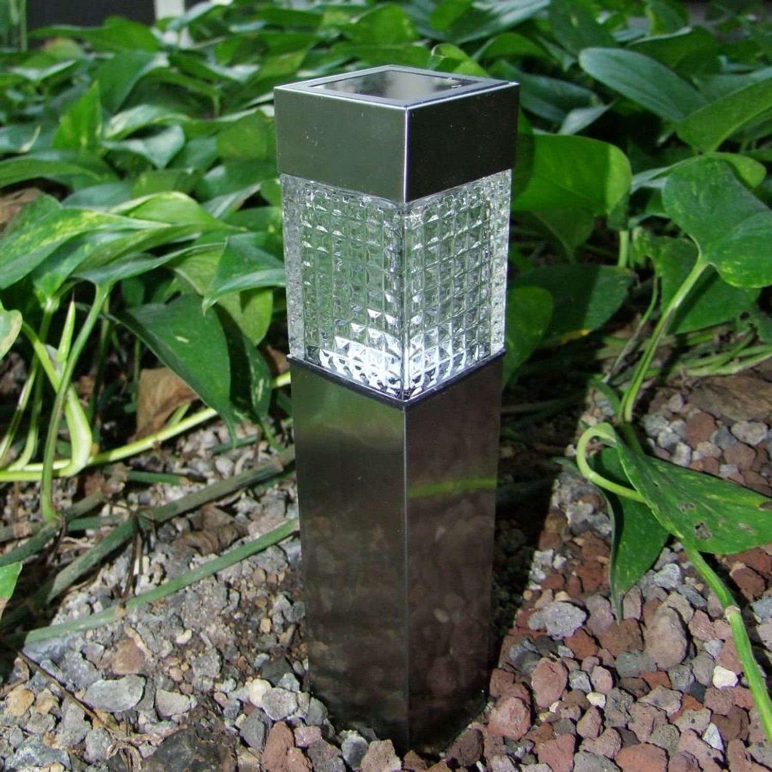 Gartenleuchte Solar Gartenwegeleuchte 27,7cm LED Gartenlampe Solarleuchte Außenleuch