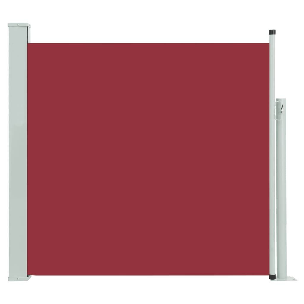 vidaXL Balkonsichtschutz Ausziehbare Seitenmarkise 170×300 cm Rot