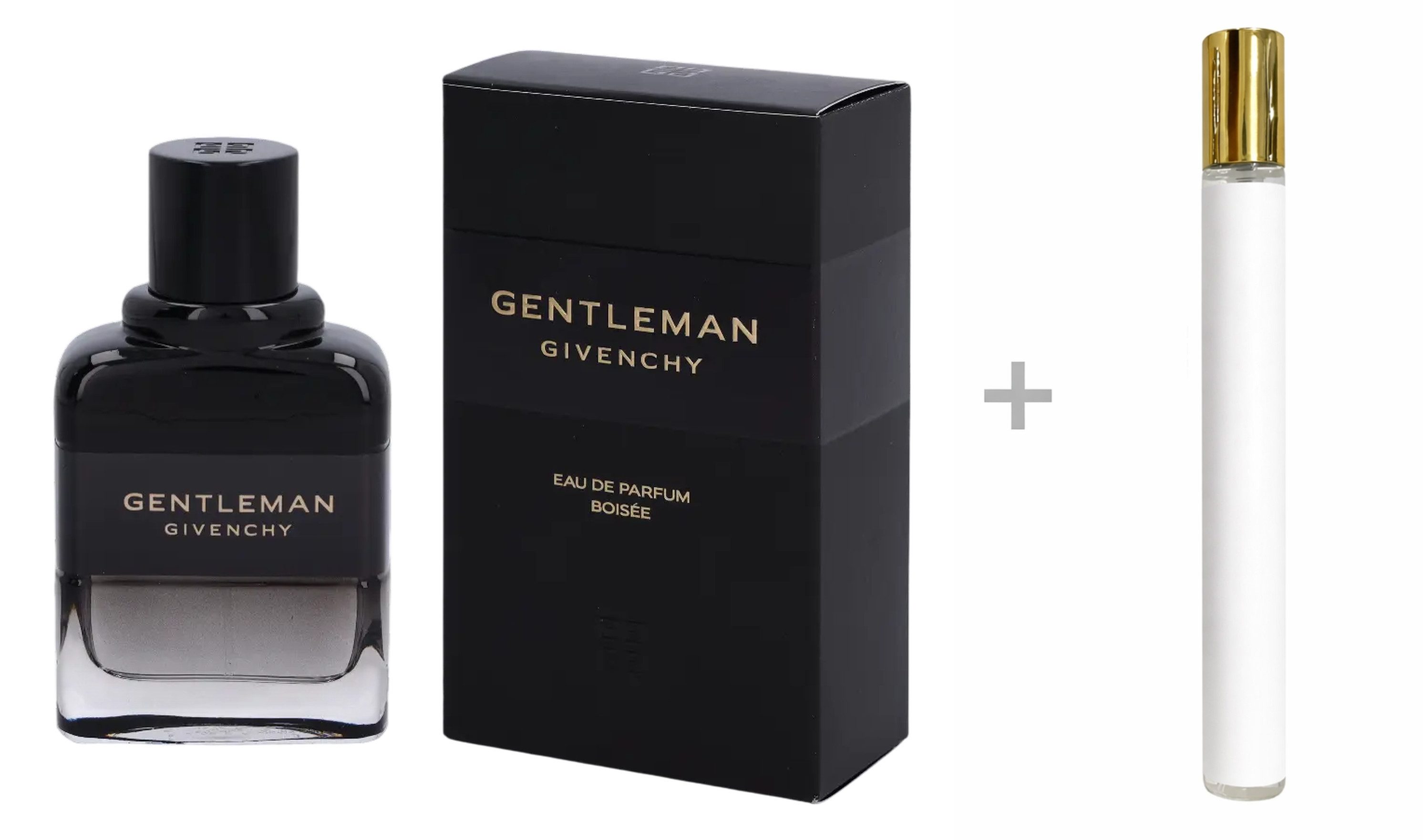 GIVENCHY Gentleman Boisée Eau de Parfum (EDP) Herren Spray, Holzig-würziger Duft mit Iris, Kakao und Koriander - mit Reiseduft